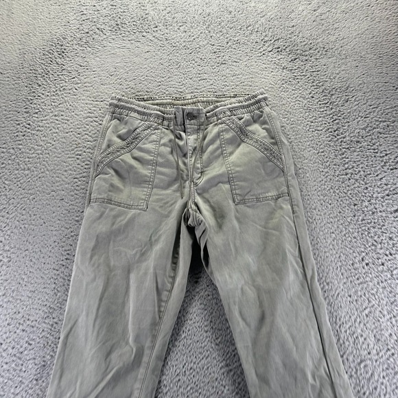 American Eagle Outfitters Pant Womens 14 Green Cotton Jogger Tapered Workwear - Picture 2 of 10